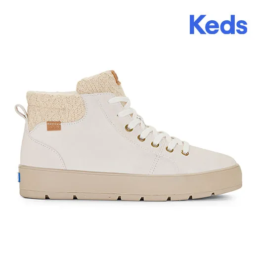 Keds Women’s Tahoe Suede Cable Knit Boot Oatmeal