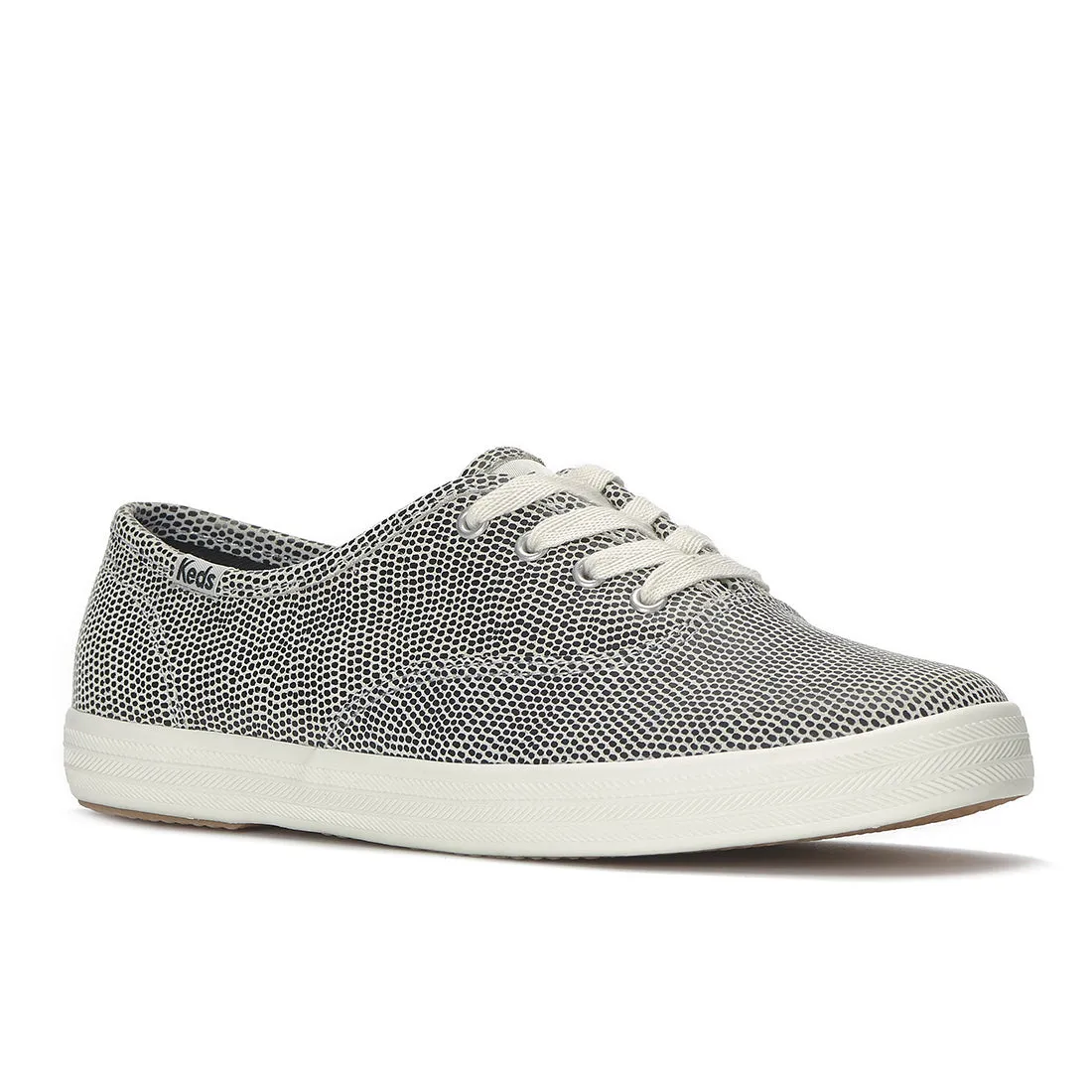 Keds Champion Dalmata Leather Sneaker Black/Whitel