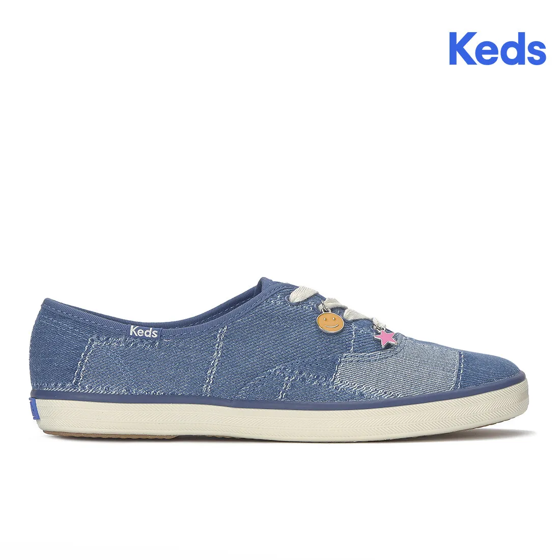 Keds Champion Denim Patchwork Charm Sneaker Blue Denim