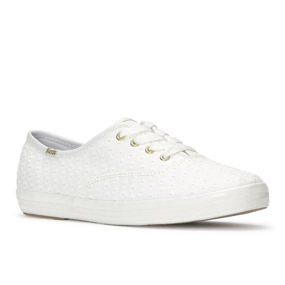 Keds Champion Mini Daisy Eyelet Sneaker Snow White