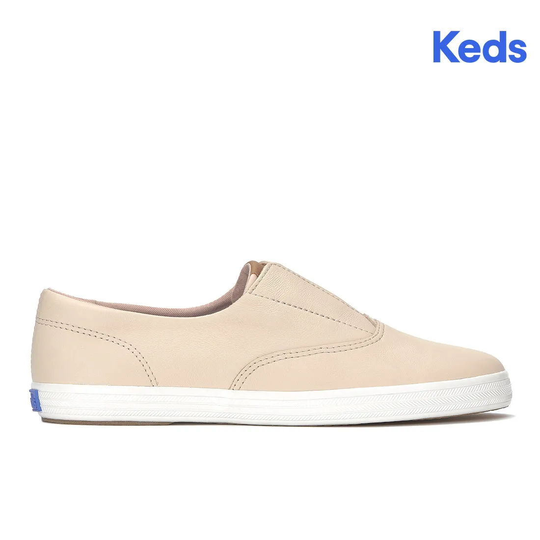 Keds Champion Round Toe Slip Sneaker Leather Peony