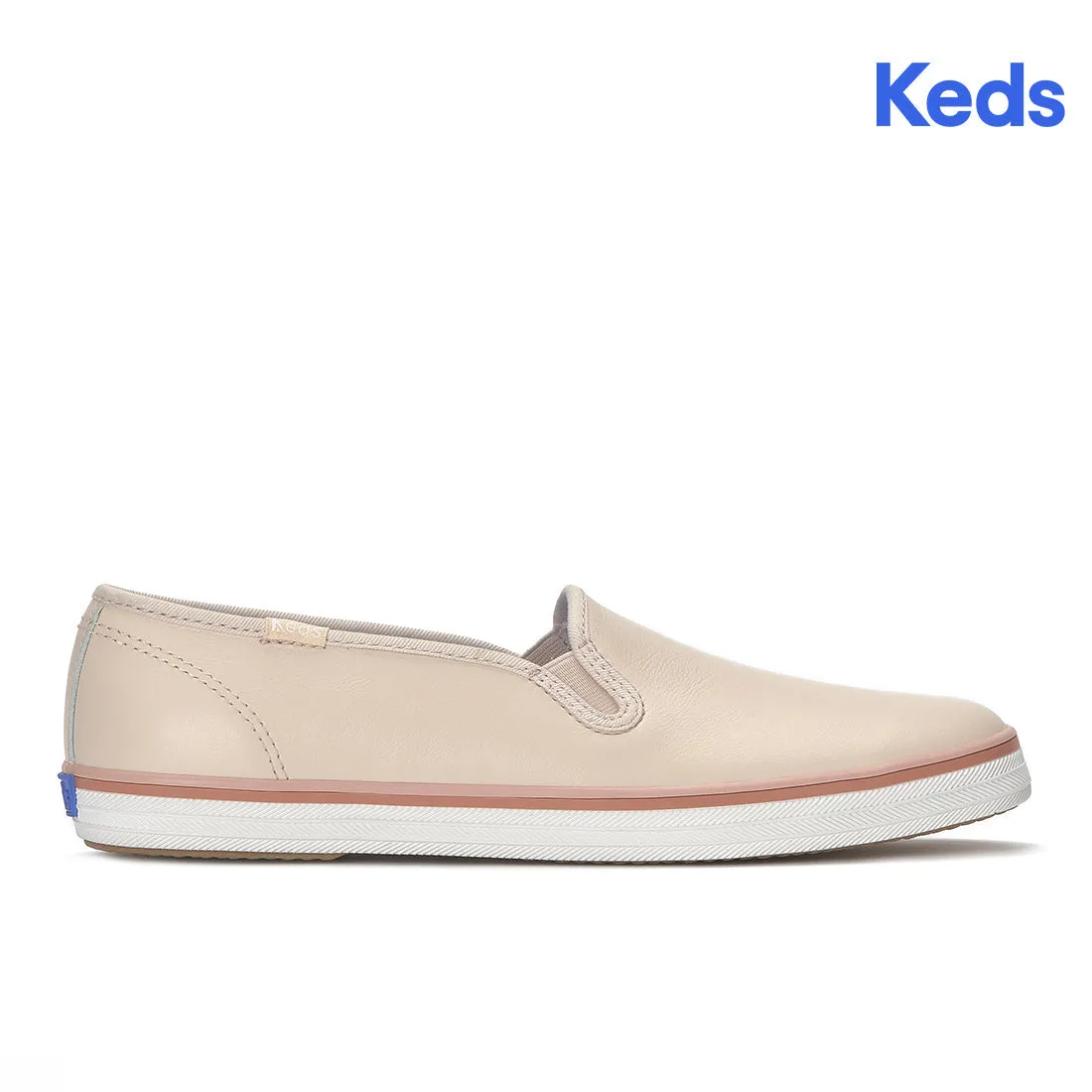 Keds Champion Slip Leather Foxing Stripe Blush Sneaker