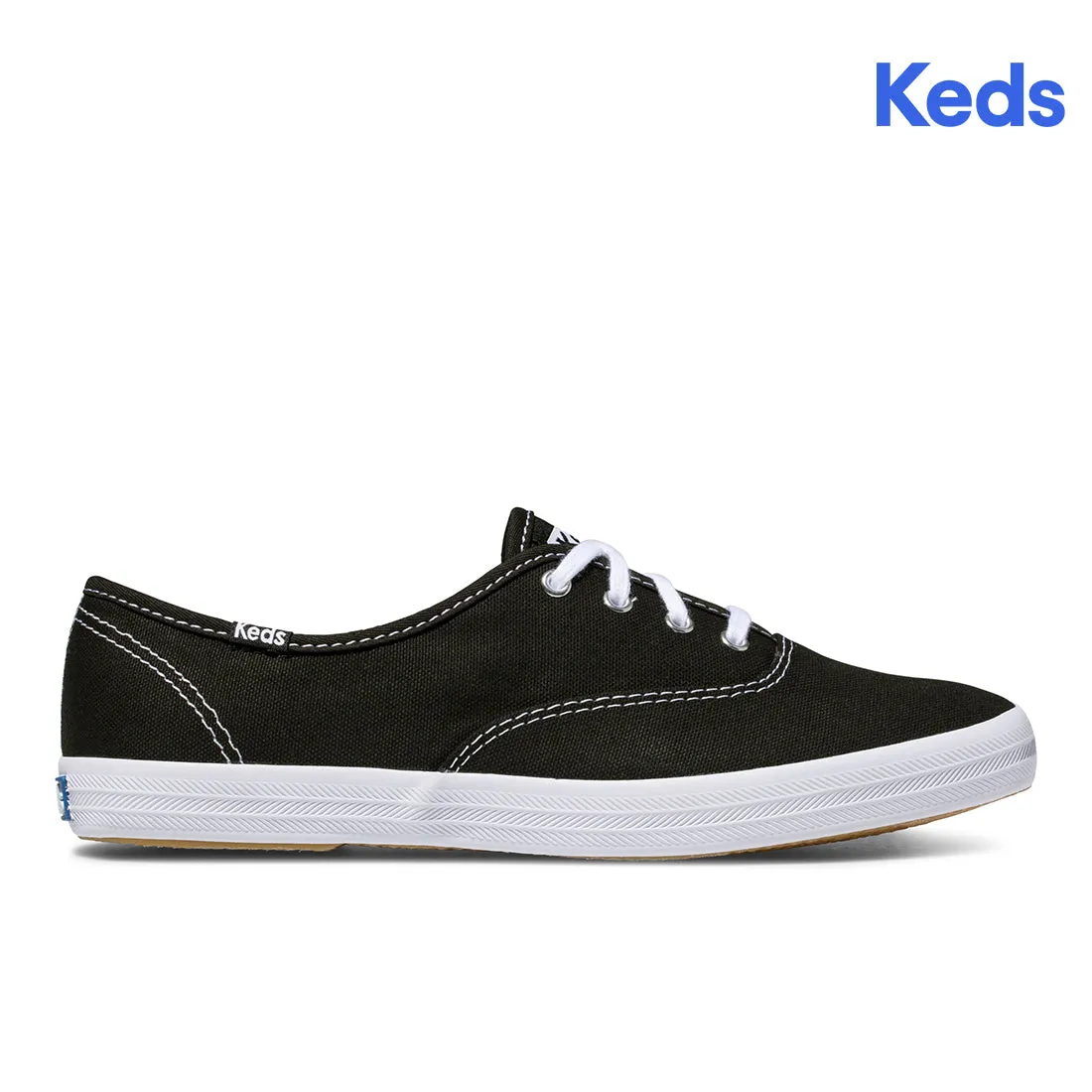Keds Women’s Champion Canvas Lace-up Sneakers Black