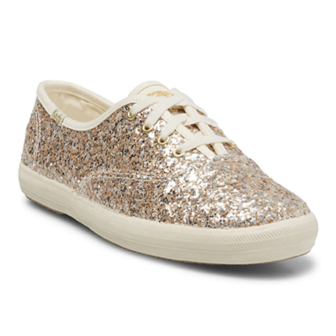 Keds Women’s Champion Glitter Celebration Sneaker Gold