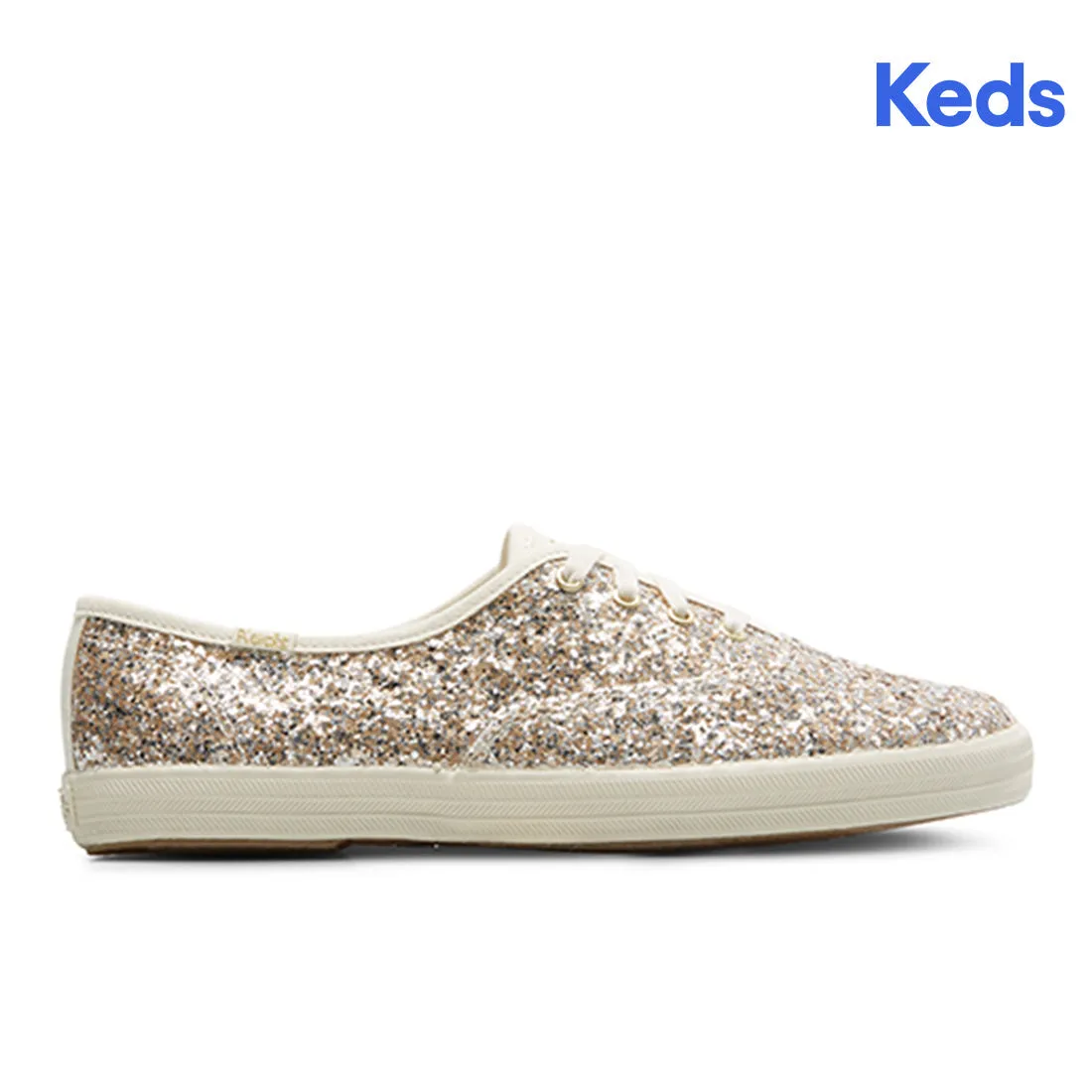Keds Women’s Champion Glitter Celebration Sneaker Gold