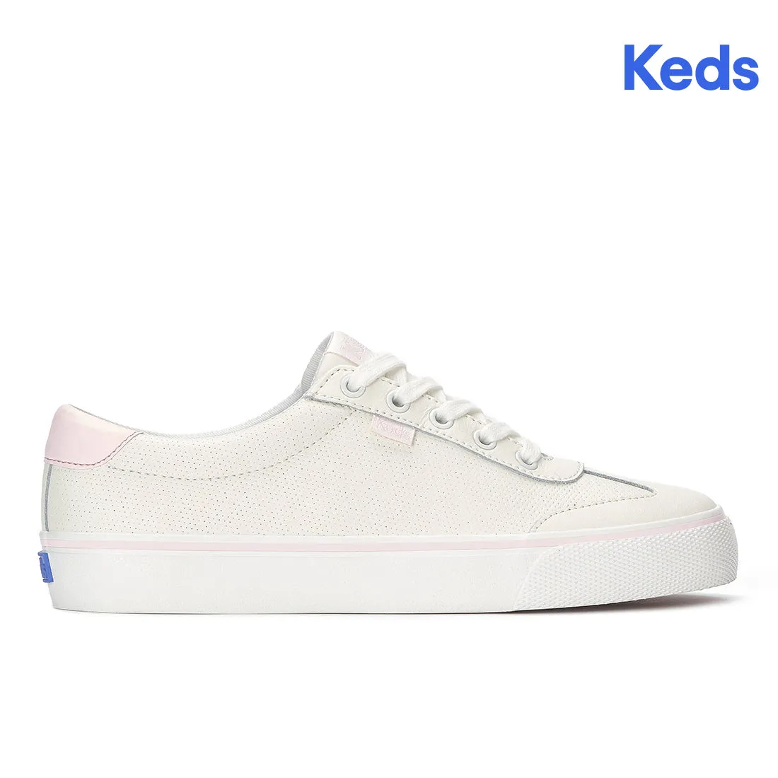 Keds Jump Kick T-Toe Perf Leather Snow White/Light Pink