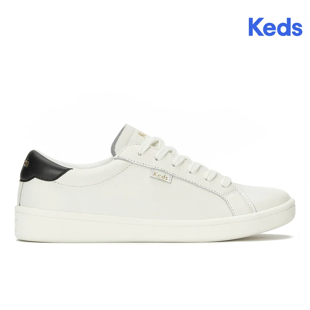 Keds Women's Ace II Leather White/Black Sneaker Keds Women’s Ace II Leather White/Black Sneaker