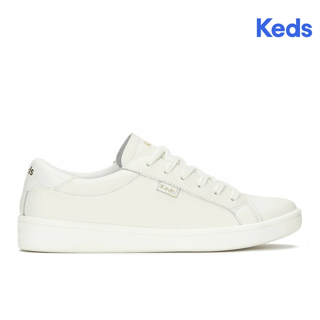 Keds Women's Ace II Leather White Sneaker Keds Women’s Ace II Leather White Sneaker