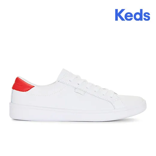 Keds Women’s Ace Leather Sneaker White / Red