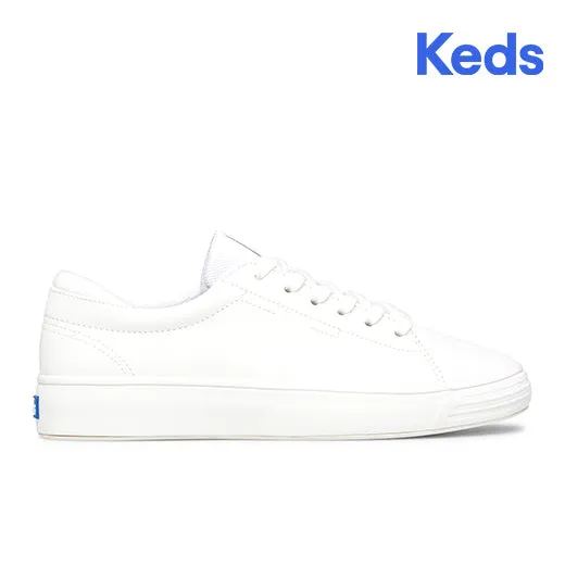 Keds Women's Alley Leather White Sneaker Keds Women’s Alley Leather White Sneaker