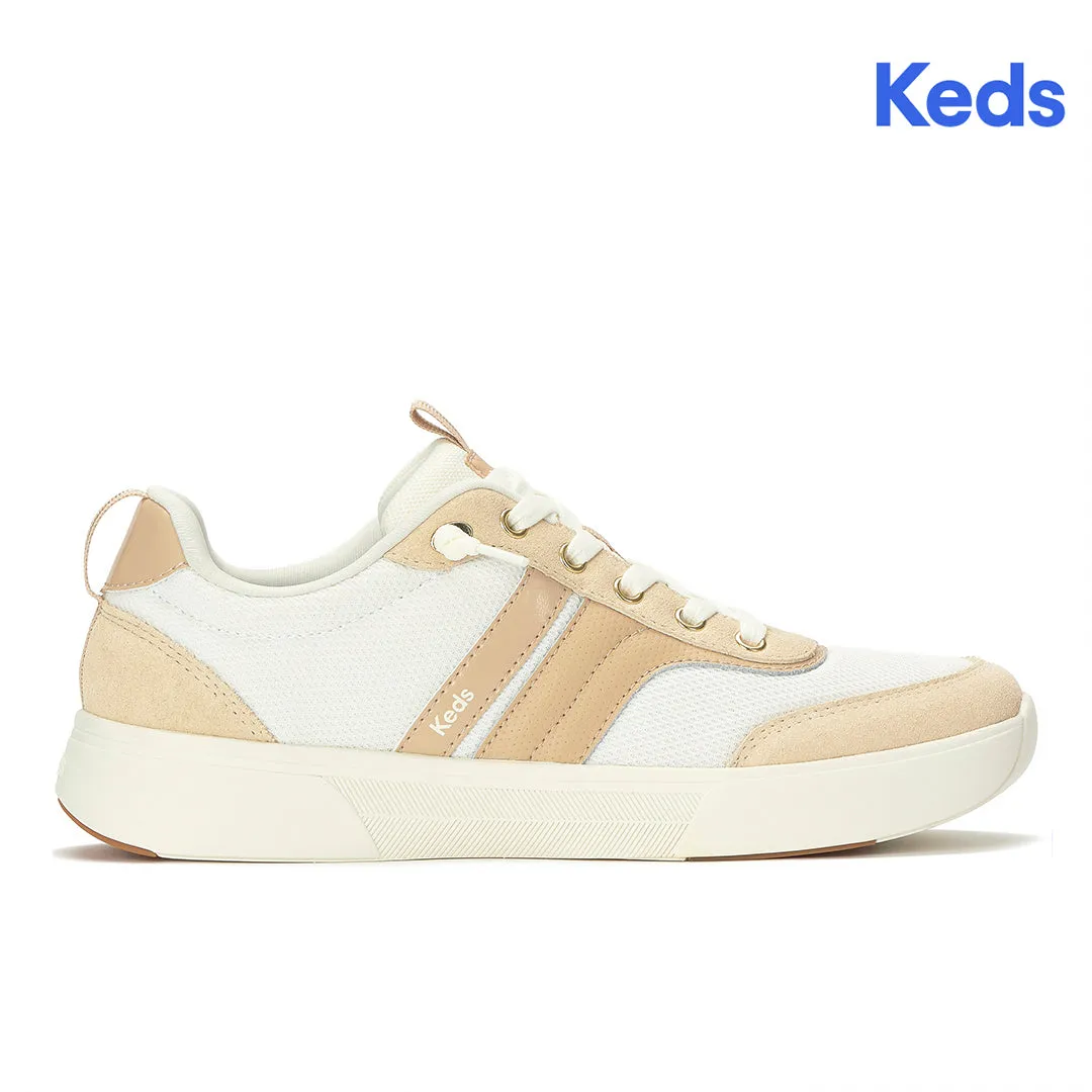 Keds Women’s Blisswalk Ubal Mesh/Suede/Leather Egret/Cuban Sand Sneaker