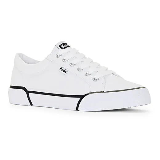 Keds Women’s Jump Kick Canvas Bumper Foxing Sneaker White