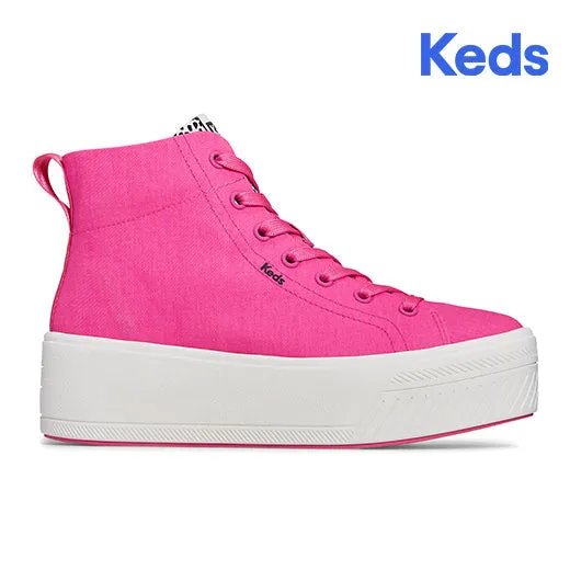 Keds Women’s Platform Skyler Hi Canvas Sneaker Fuchsia