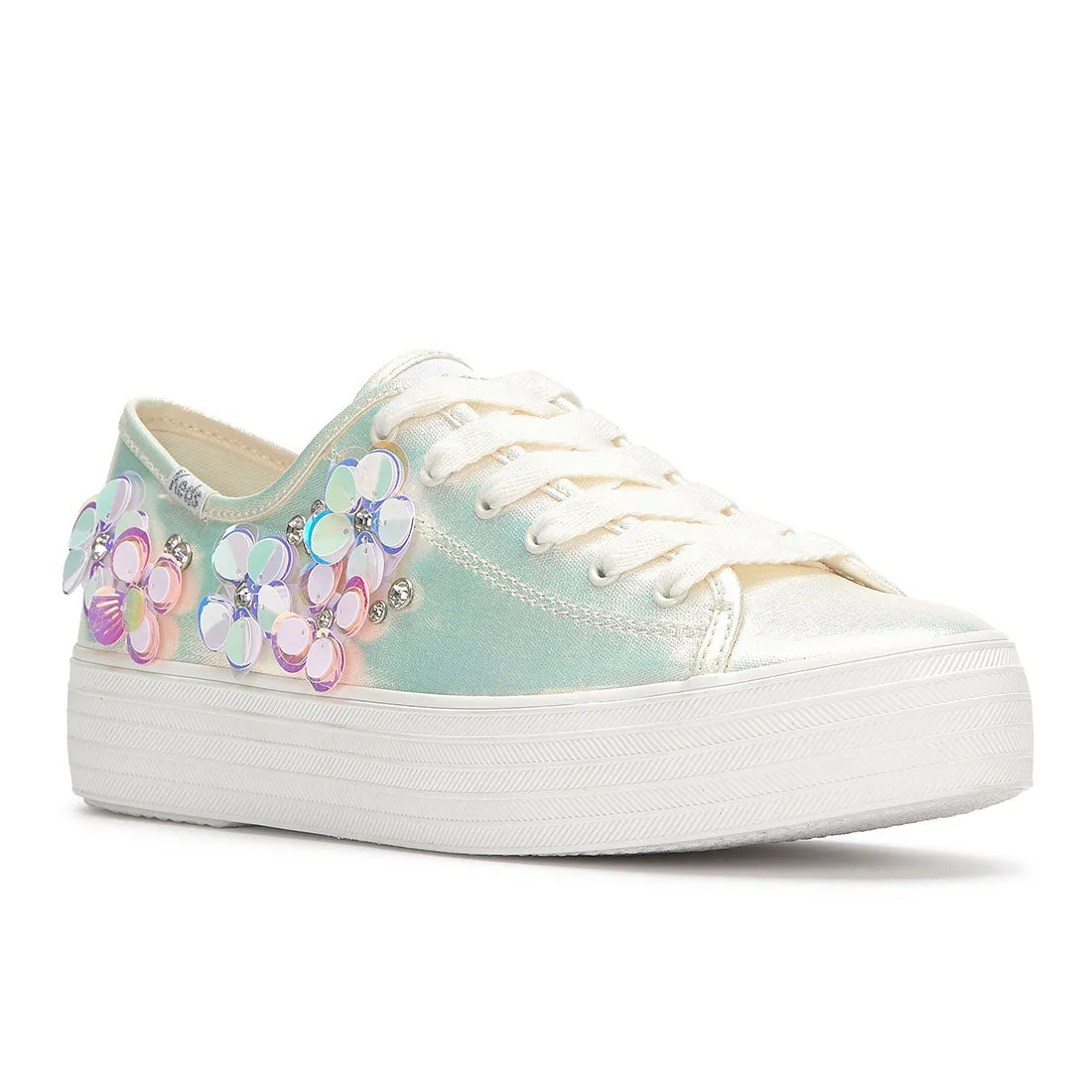 Keds Women’s Triple Kick Canvas Digi Femme Snow White