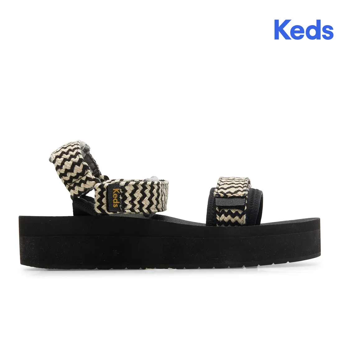 Keds Women’s Trio Platform Jute Sneaker Black