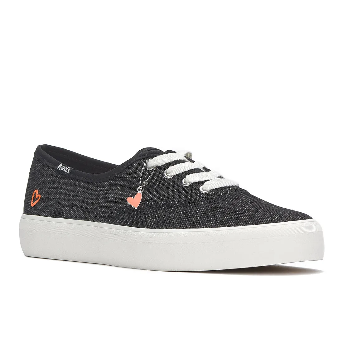 Keds Champion Gender Neutral Washed Denim Sneaker Black