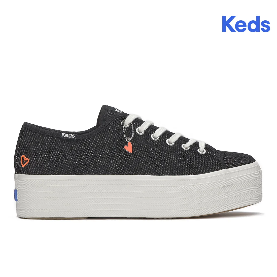 Keds Women’s Triple Up Washed Denim Black