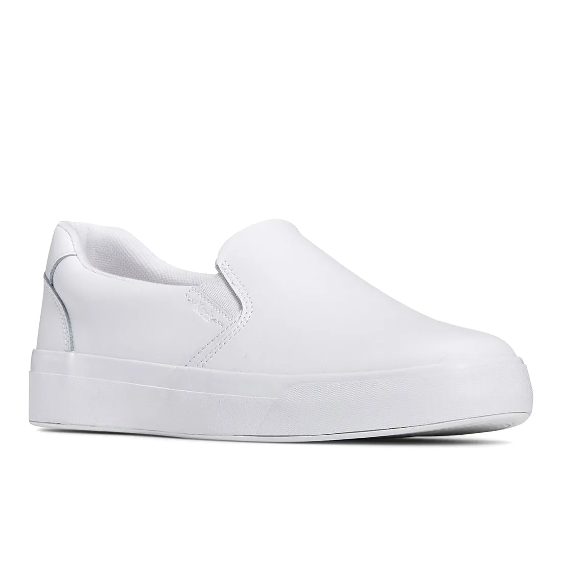 Keds Womens’ Pursuit Slip Leather White