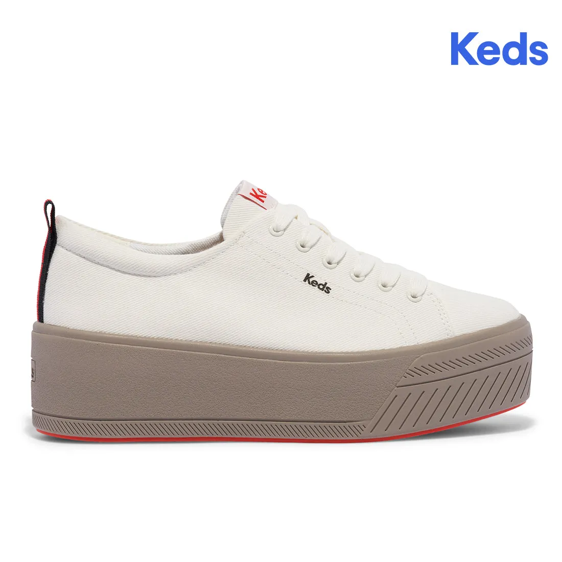 Keds Womens’ Skyler Heavy Twill Sneaker White