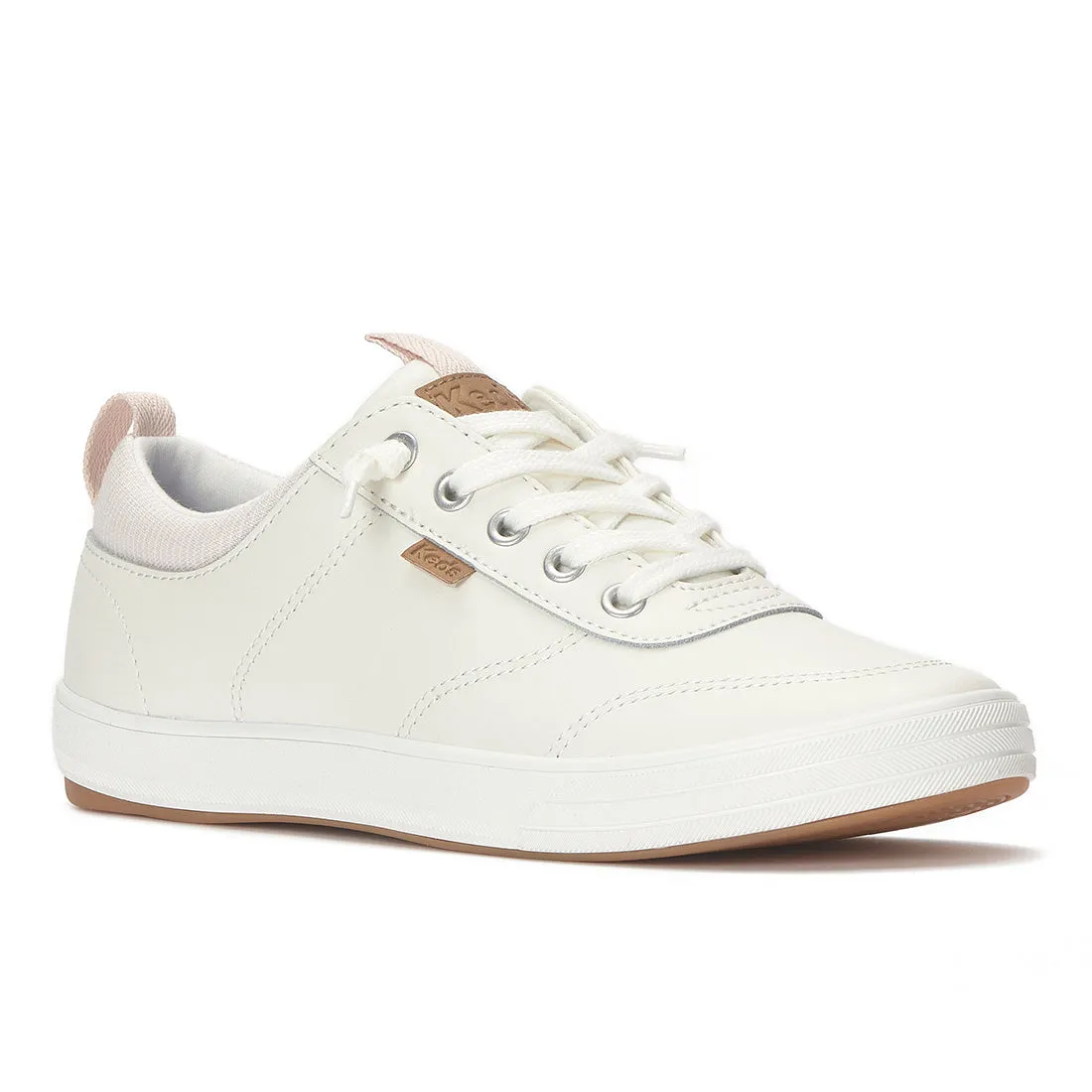 Keds Center III Slip-On Leather Snow White/Beige