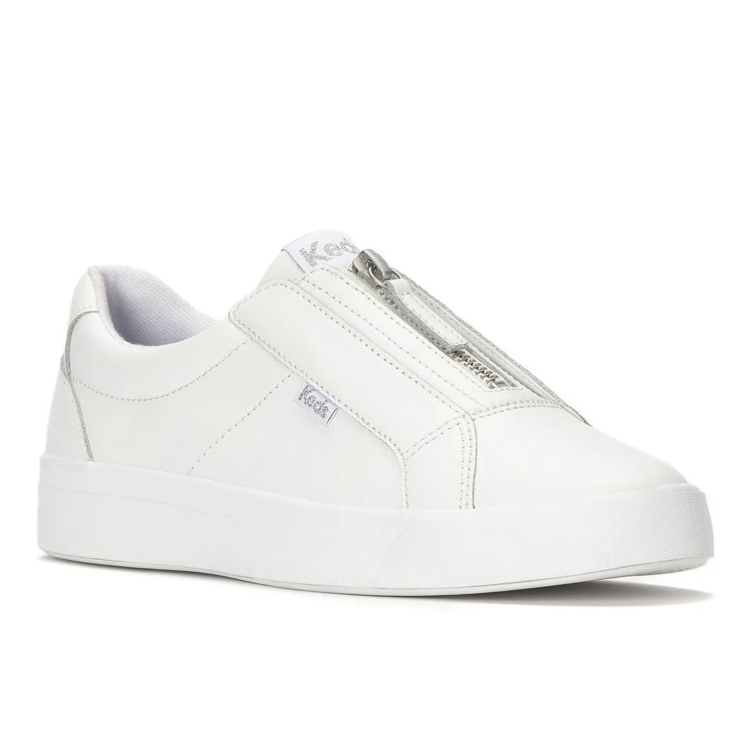Keds Pursuit Zip Leather Sneaker White