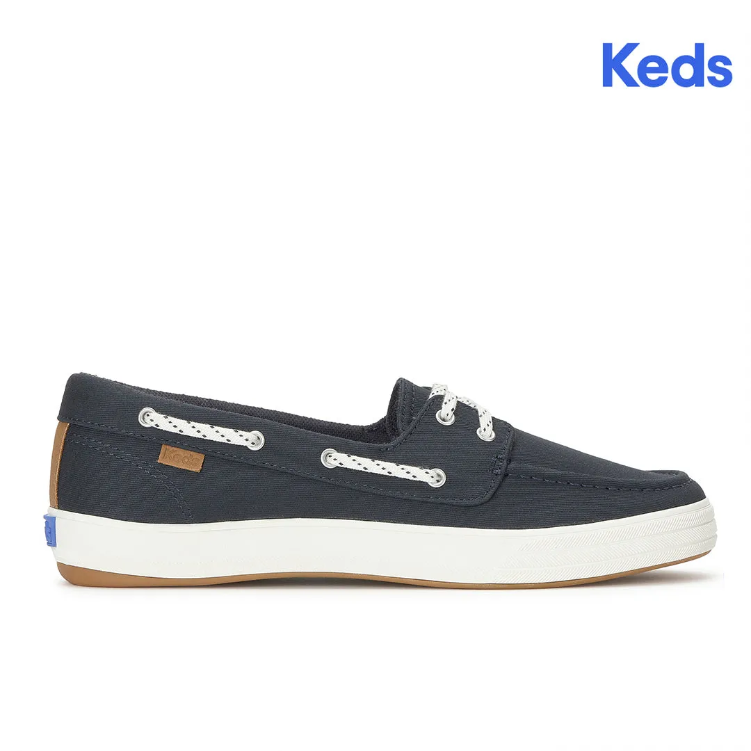 Keds Women’s Center III Boat Twill Navy Sneaker