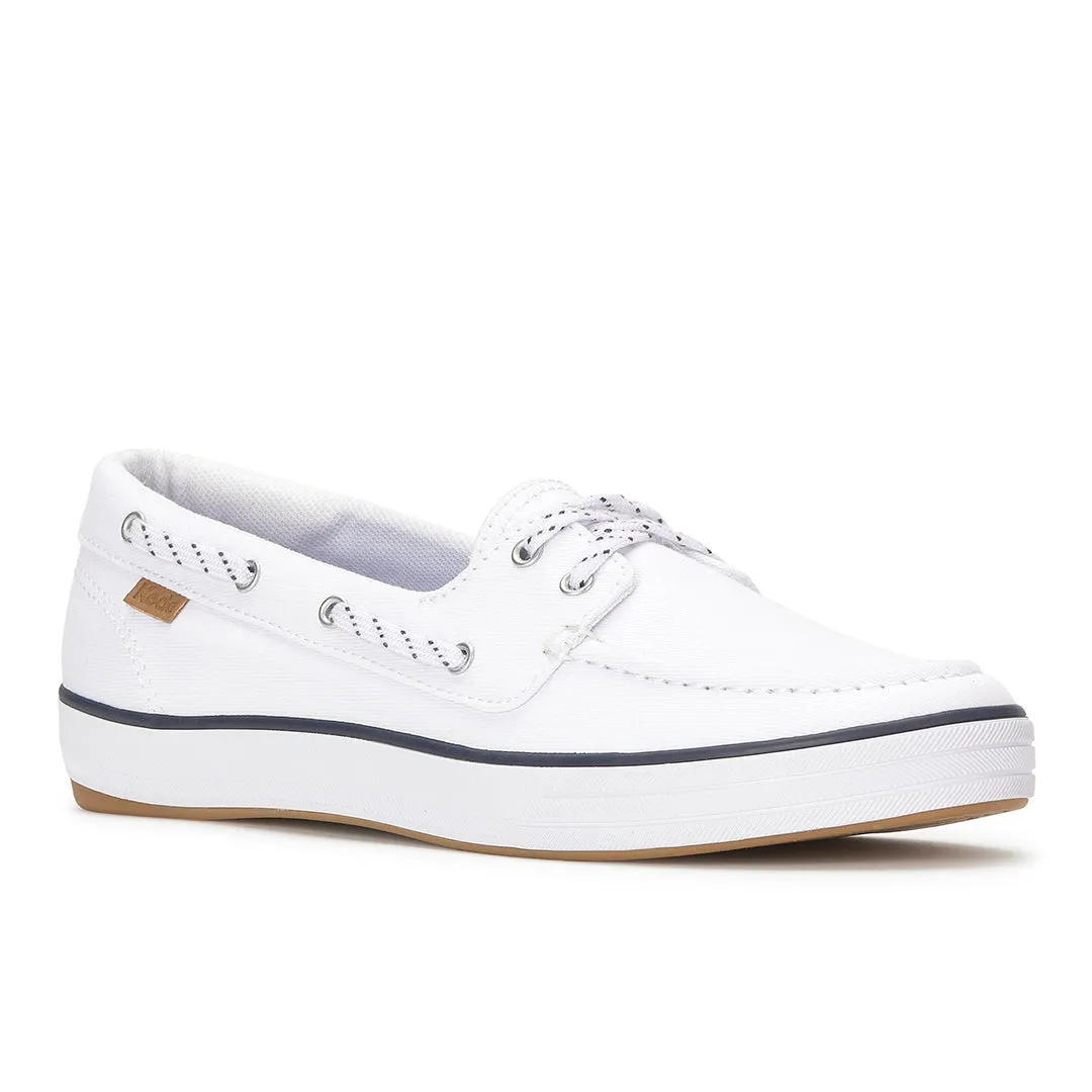 Keds Women’s Center III Boat Twill White Sneaker