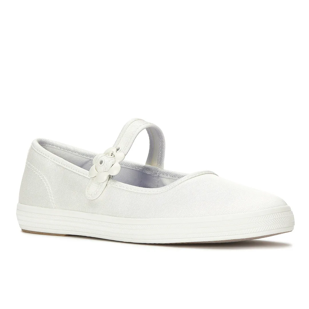 Keds Women’s Maisie Mary Jane Grosgrain White Sneaker