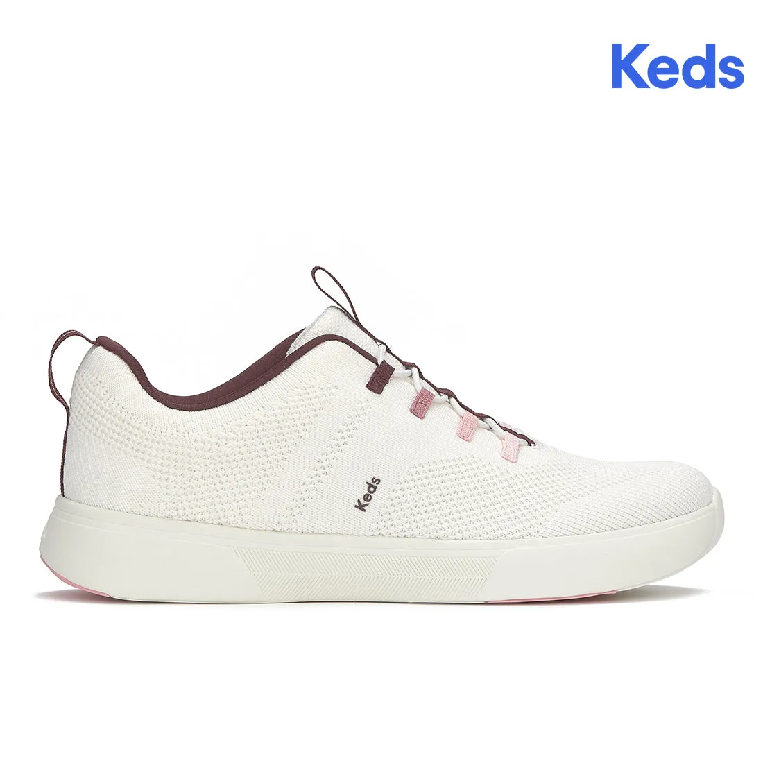 Keds Blisswalk Alt Eng Knit Snow White/Fig