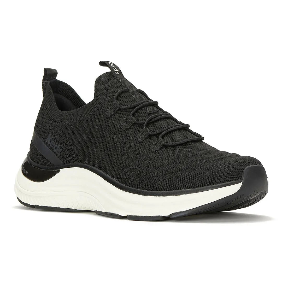 Keds Women’s Blissmove Slip On Marled Eng Knit Black Sneaker