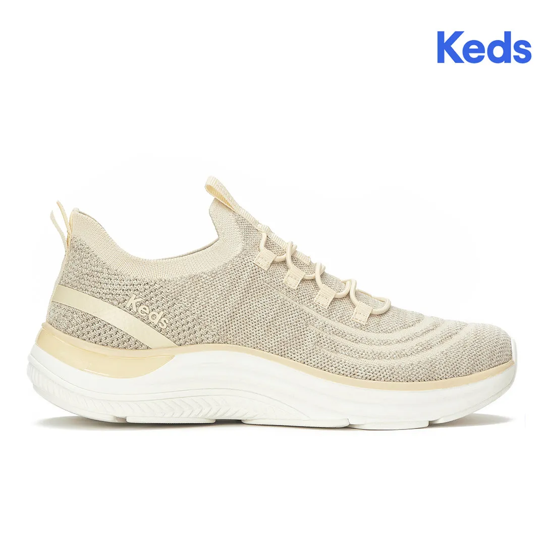 Keds Women's Blissmove Slip On Marled Eng Knit Parchment Sneaker Keds Women’s Blissmove Slip On Marled Eng Knit Parchment Sneaker