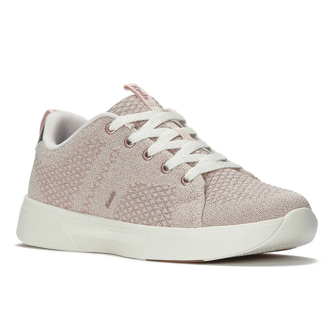 Keds Women’s Blisswalk Lace Metallic Eng Knit Rose Gold Sneaker