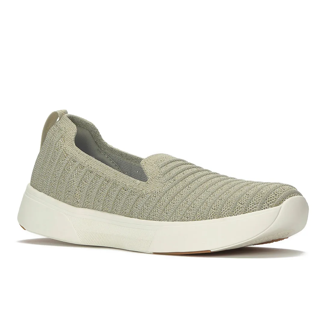 Keds Women’s Blisswalk Loafer Stripe Eng Knit Sage Sneaker